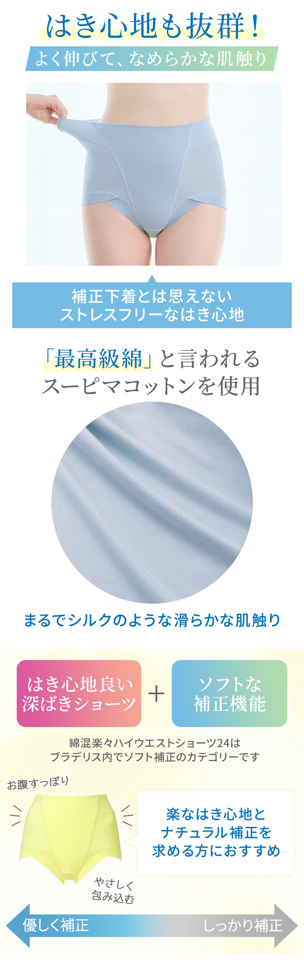 楽なはき心地とナチュラル補正を求める方におすすめ