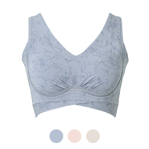 ゆきねえ365綿混モアらく快適フルカップブラ24