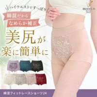 綿混フィットレースショーツ24