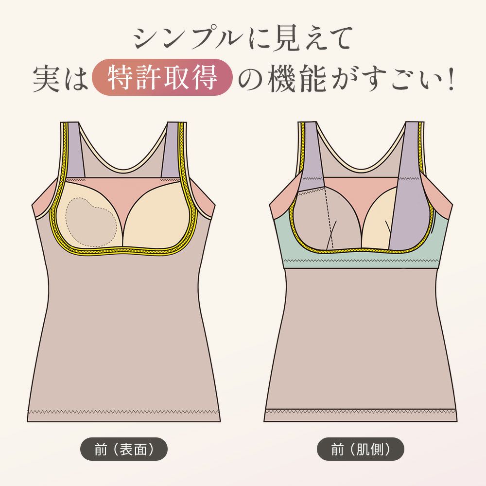 シンプルに見えて実は特許取得の機能がすごい！